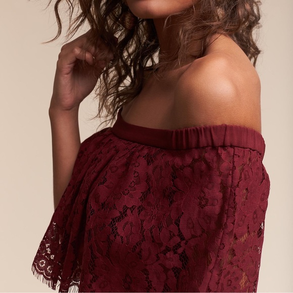 Theia Bridal Wine Mila Jumpsuit 4 0 Maroon - Picture 5 of 6